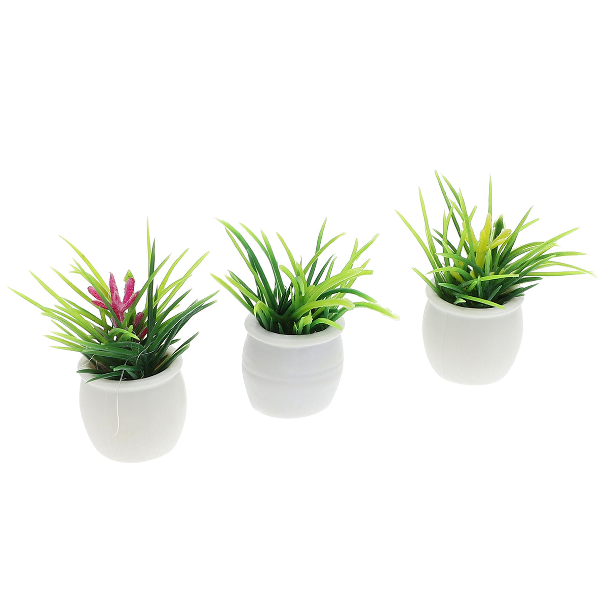 3Pcs Simulation Potted Plant Artificial Bonsai Mini House Decors H99219