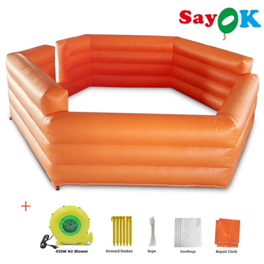 20ft Inflatable Gaga Ball Pit Court with 450w Blower O74105