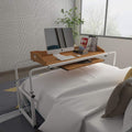 Adjustable Overbed Table with Wheels and Keyboard Drawer L3216