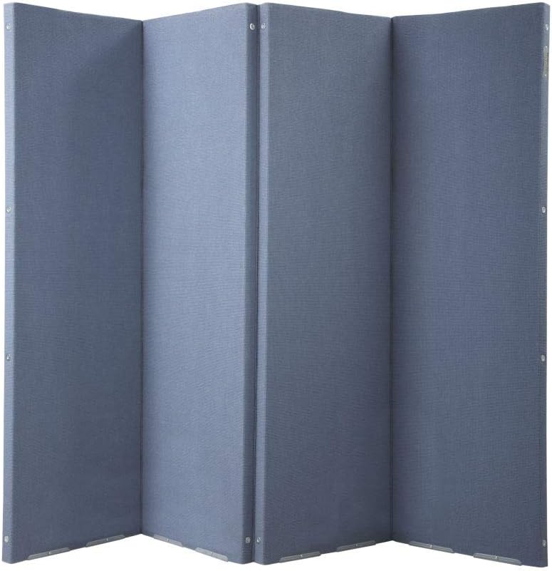 Blue 8 x 6.6 Folding Partition Panel Room Divider L367925