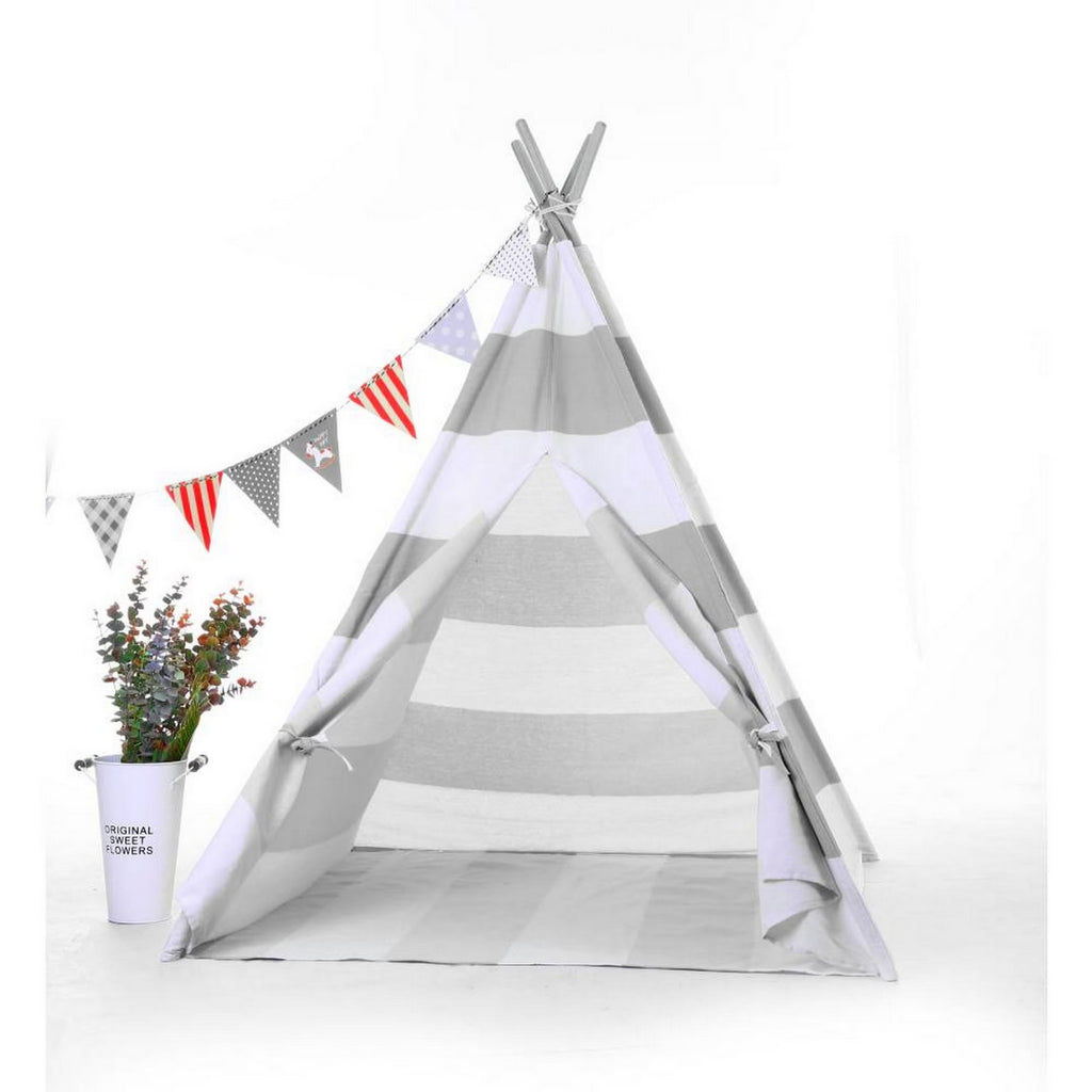 Natural Cotton Canvas Teepee Tent for Kids V6487