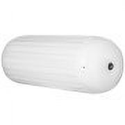 4 Pack Large 10x28 White Ribbed Boat Fenders with Center Hole Z312
