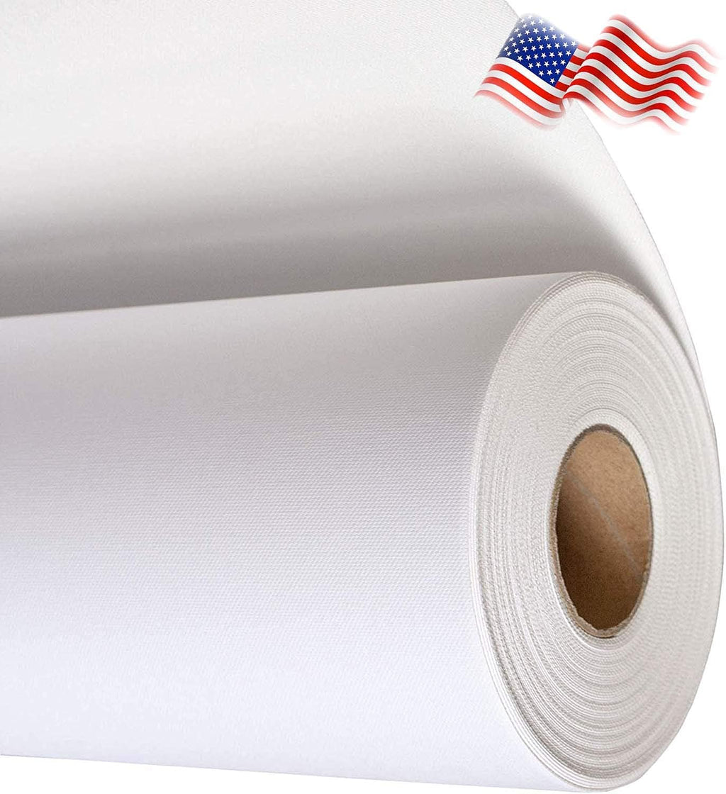 17x40ft Roll Waterproof White Matte Inkjet Canvas Y50950