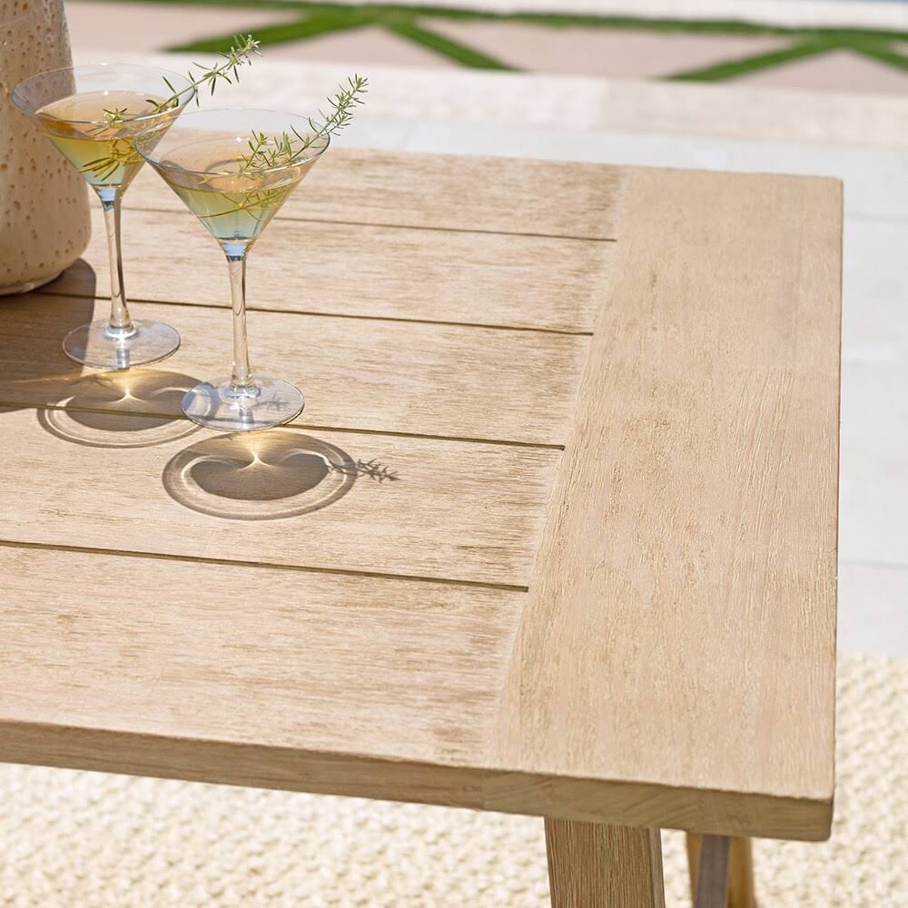 Rectangular Eucalyptus Wood Outdoor Dining Table B2802