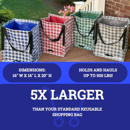 Heavy Duty Storage Tote Bag 22-Gallon Woven Polypropylene E9519