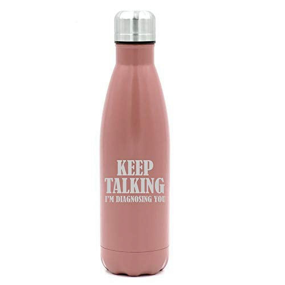 17 oz. Double Wall Vacuum Insulated Stainless Steel Water Bottle Travel Mug Cup Y9323