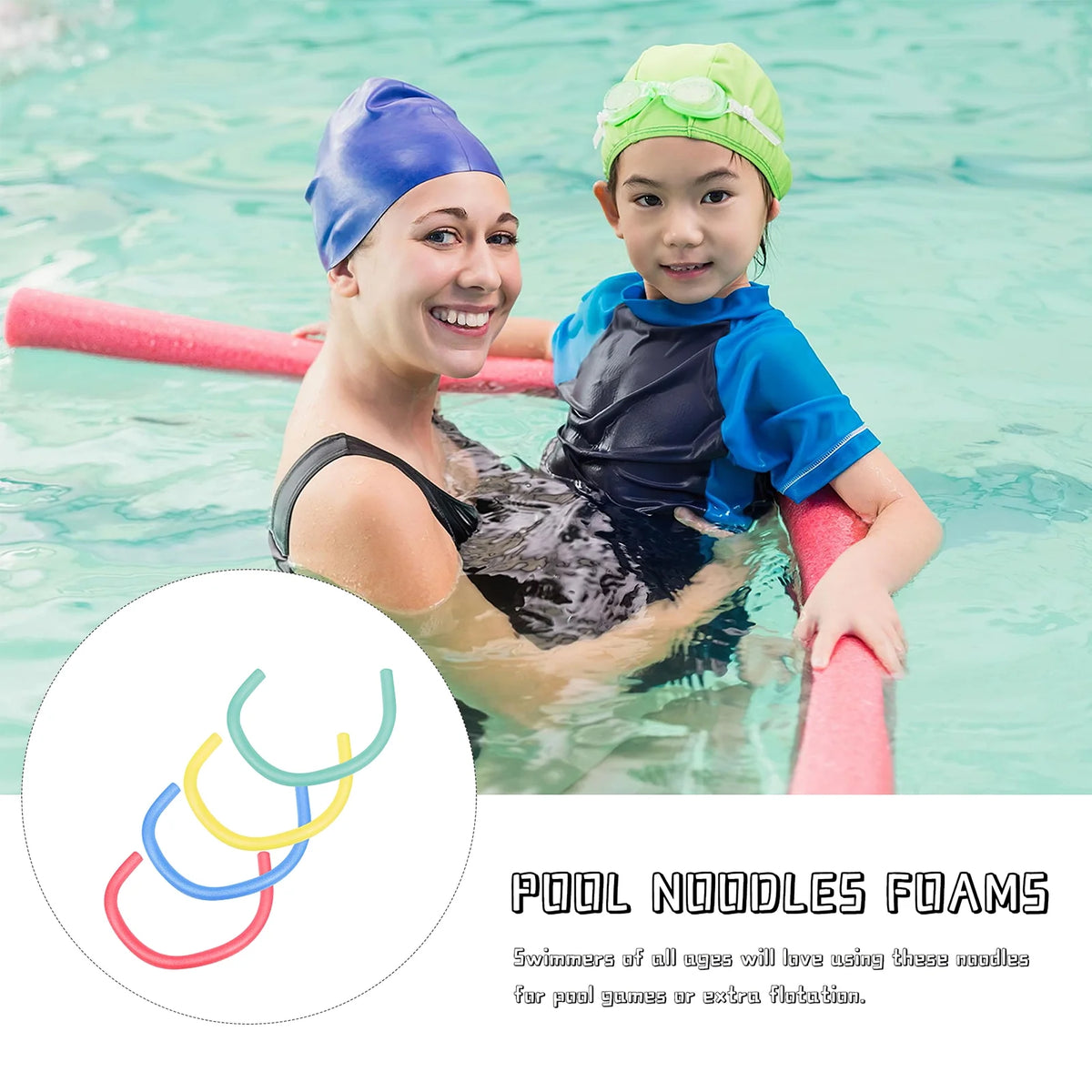 Swimming Stick Water Noodles Pool Toys Foam Cylinder L2373