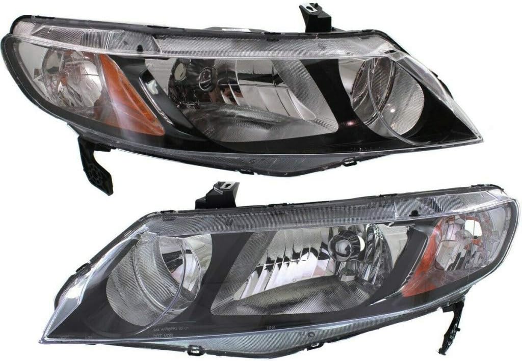 Passenger Side Headlight Unit for Honda Civic Sedan 2009 2010 2011 D648