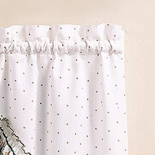 Cottage Ivy Country Curtain Tier And Swag Set, Multi, 56-Inch X 36-Inch O73989