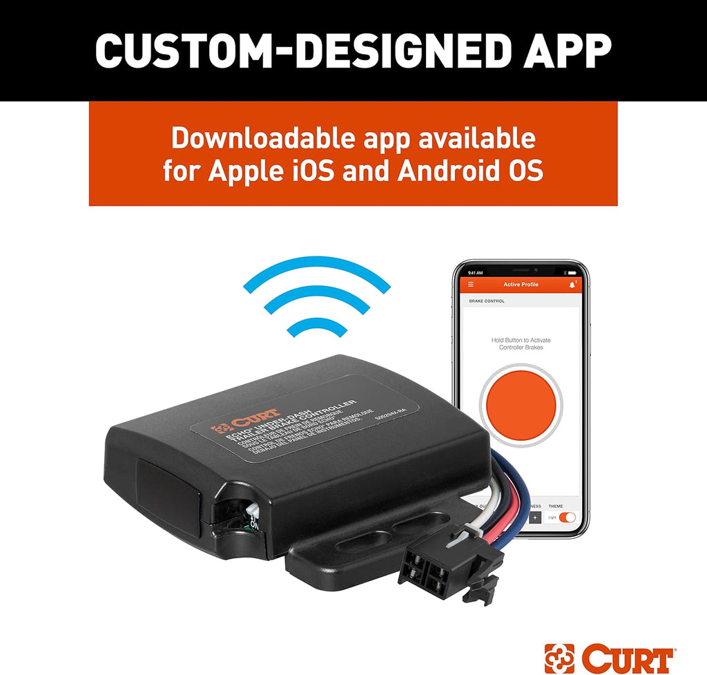 Electric Trailer Brake Controller with Bluetooth-Enabled Smartphone Connection J125078
