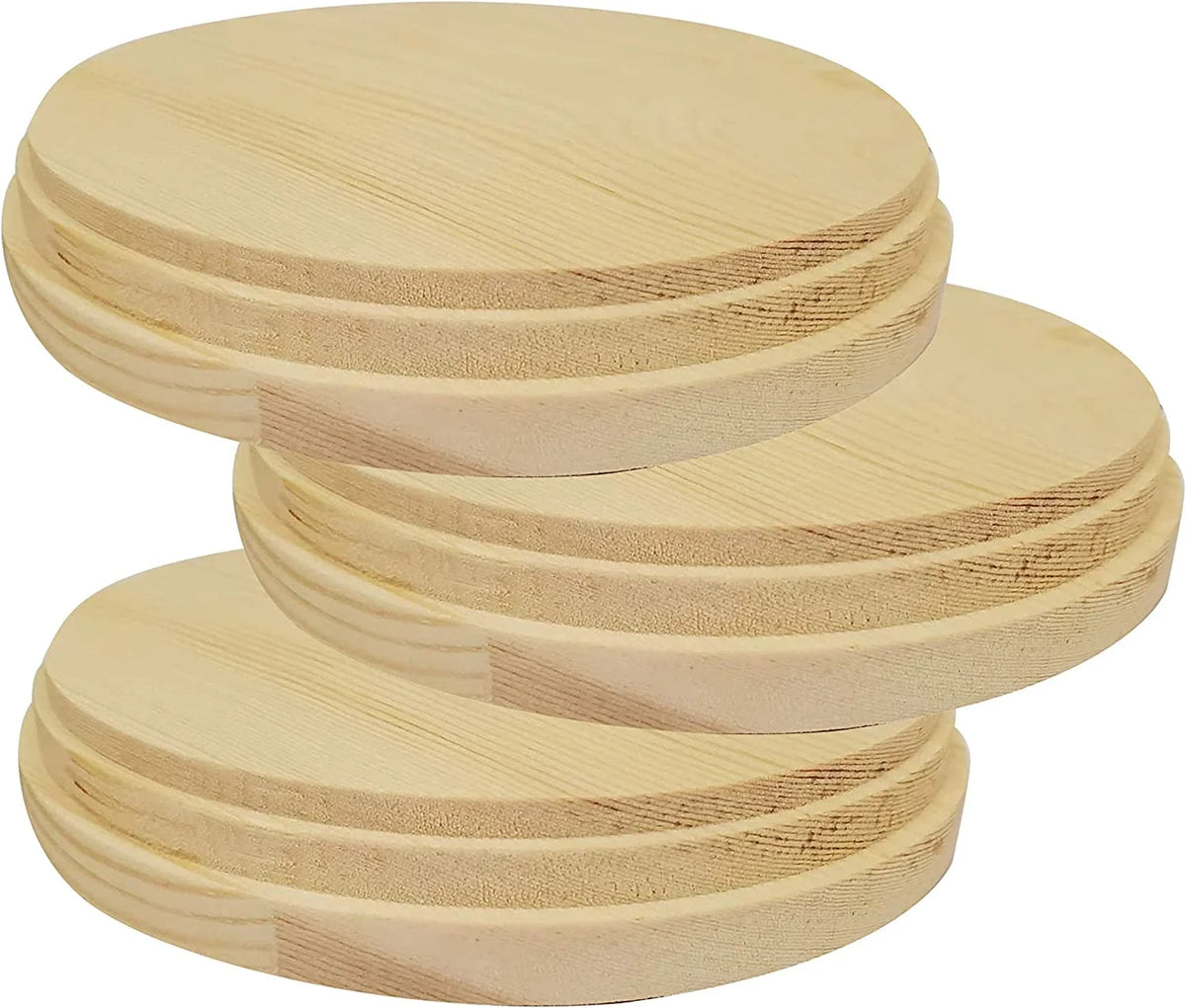 Natural Pine Unfinished Wood Plaque 5 Inch 2 Pcs J848
