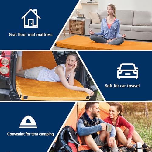 Memory Foam Camping Mattress Pad with Travel Bag H162262
