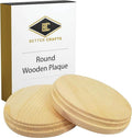 Natural Pine Unfinished Wood Plaque 5 Inch 2 Pcs J848