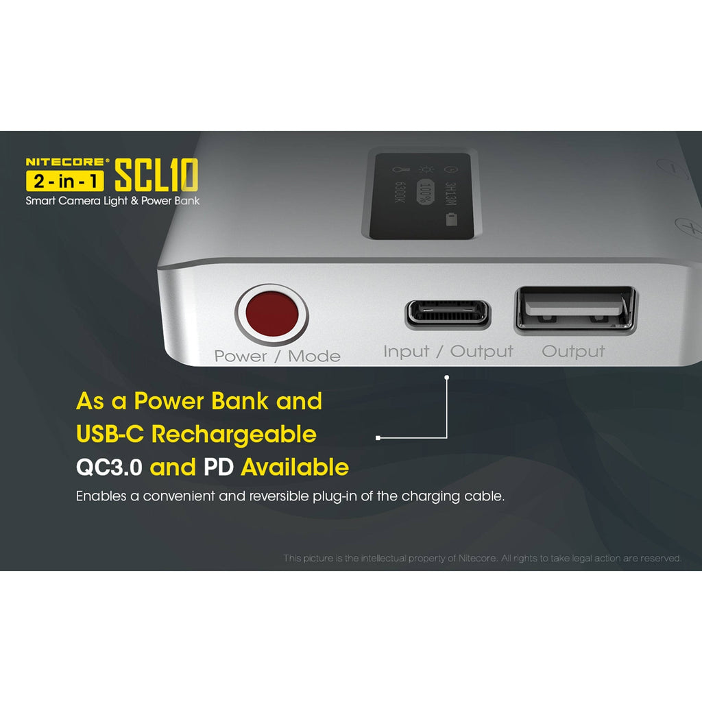 2-in-1 Smart Camera Light and Power Bank C1663