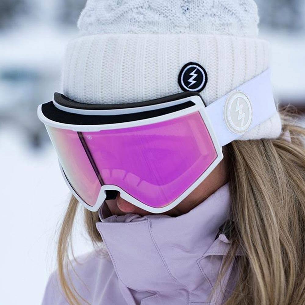 Matte White Pink Chrome Goggles X6888