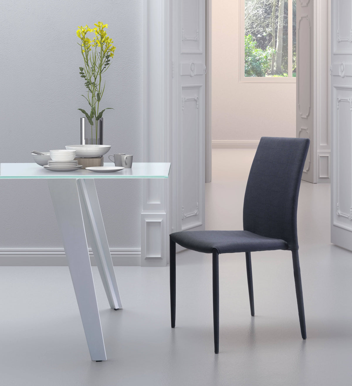 Black Dining Chair (Set of 4) W4161