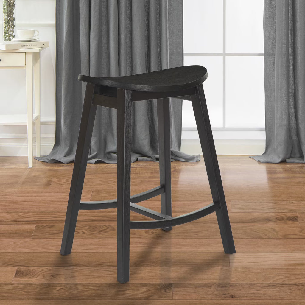 24 Inch Oval Scoop Saddle Stool (2 Pack) I9289