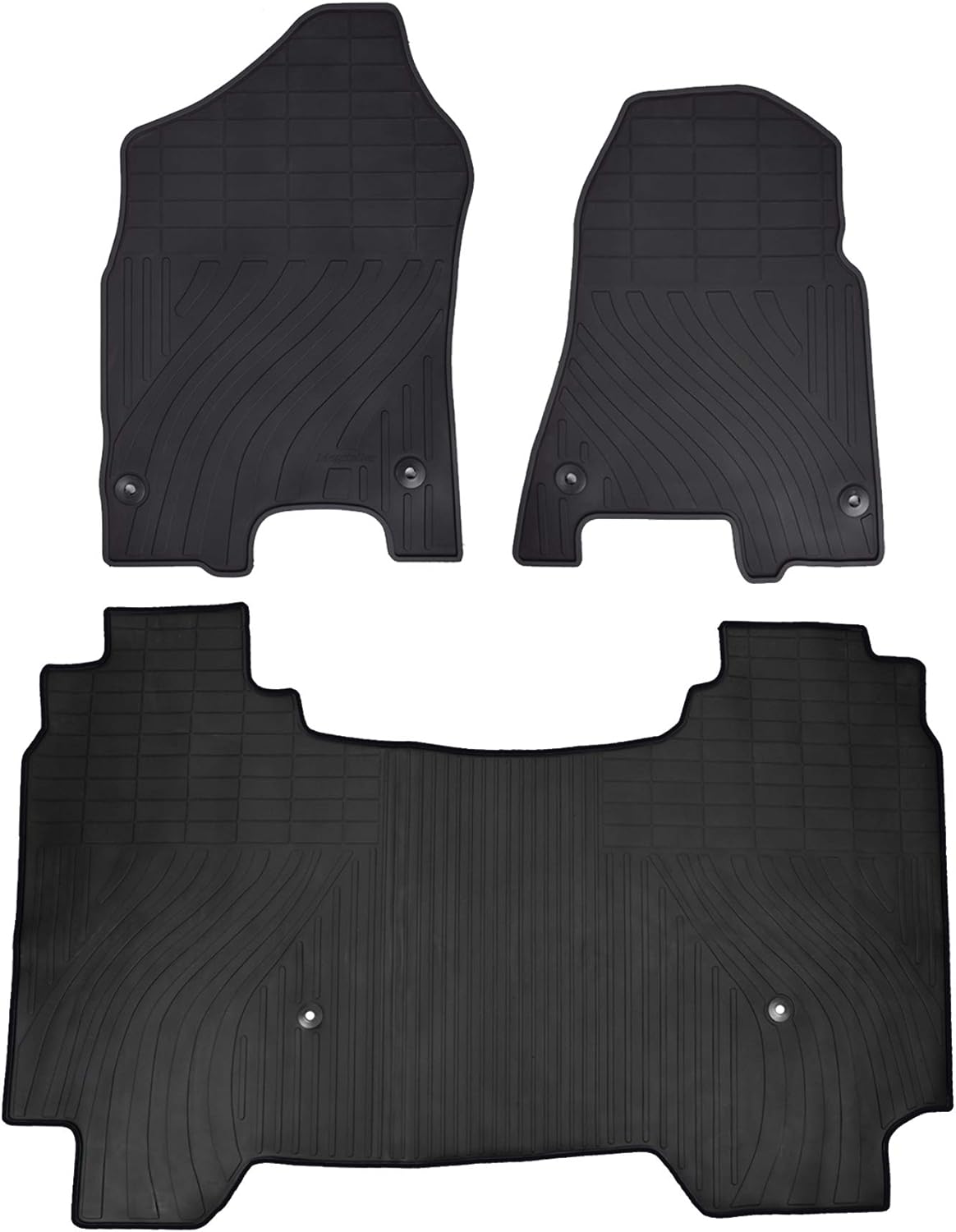 Blue Heavy Duty Rubber Car Floor Mats for Dodge Ram 1500 Crew Cab 2019 2020 2021 X9608