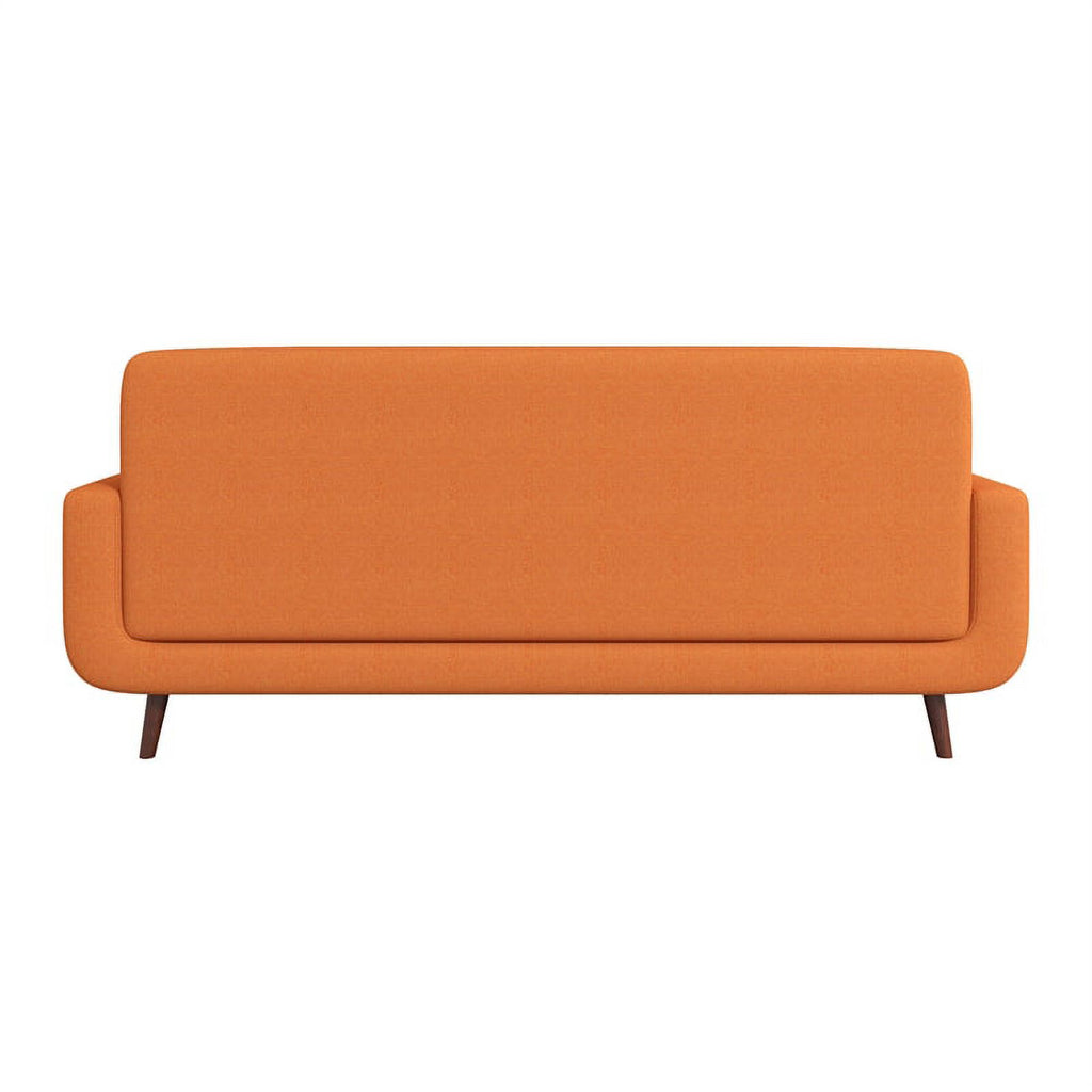 Orange Polyester Fabric Sofa with Tufted Detail P49394