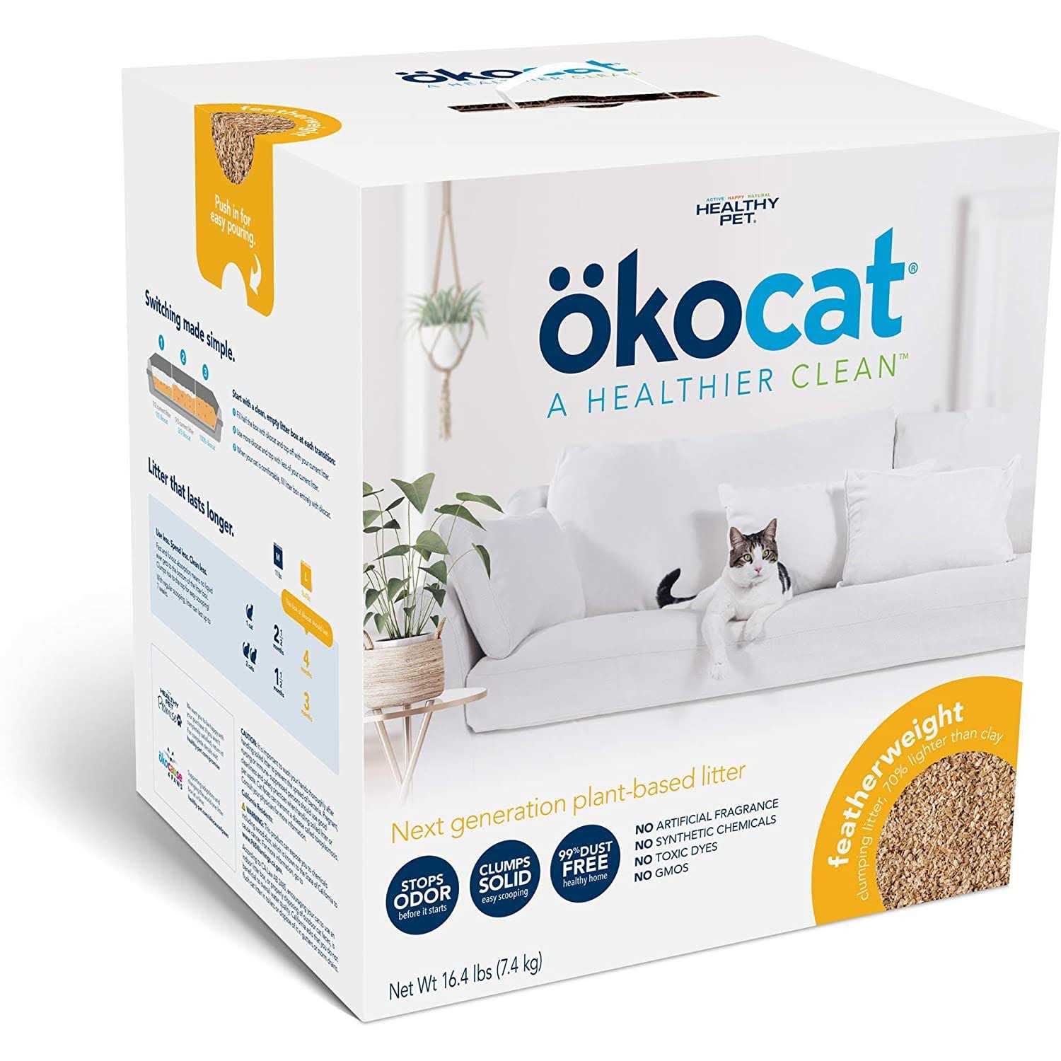 Unscented Clumping Wood Cat Litter F103