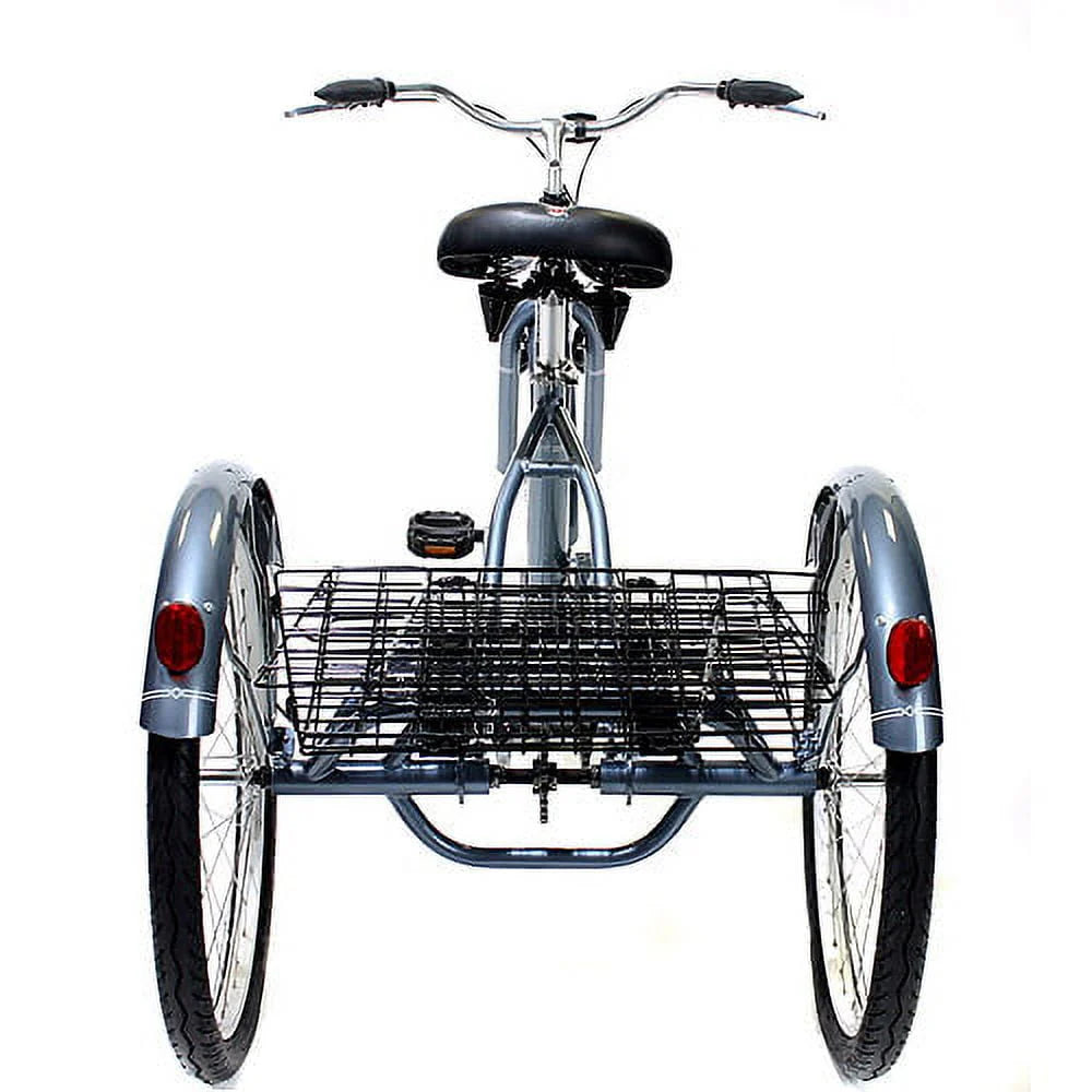 24 wheels Adult Tricycle with rear storage basket U257869