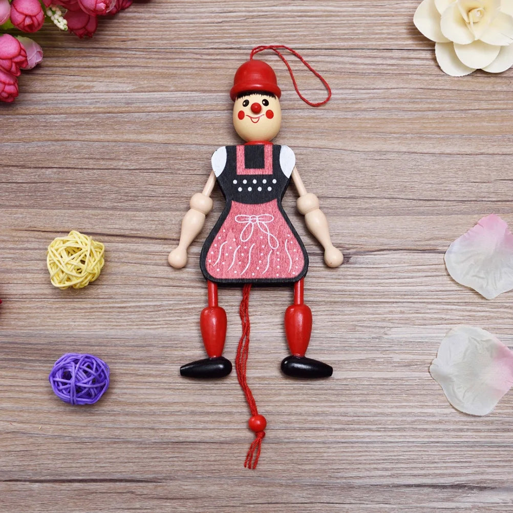 Wood Marionette Puppet Doll with Strings F5969