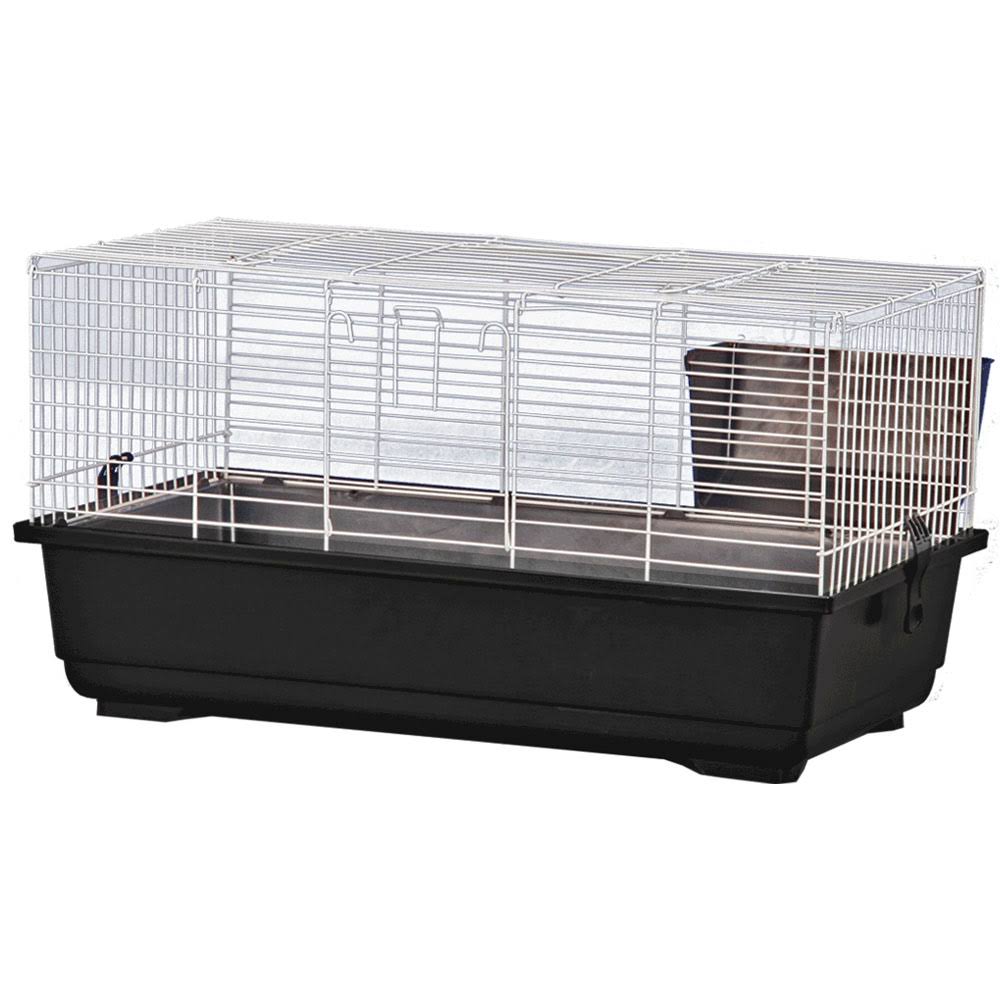 Black Rabbit and Guinea Pig Cage O4316