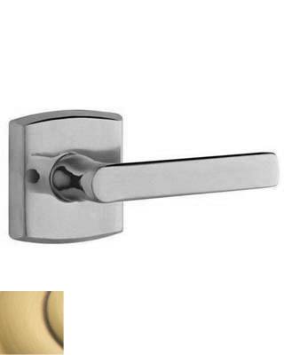Satin Brass/Brown Lever Pair E688