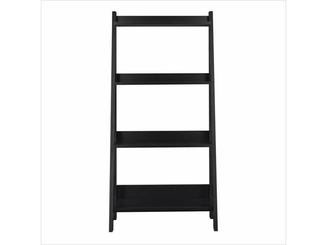 Classic Black Ladder Bookcase V168