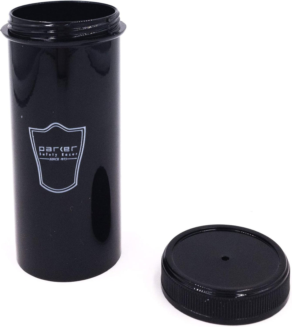 100% Silvertip Travel Shave Brush with Case, Black, Pack of 2 E88232