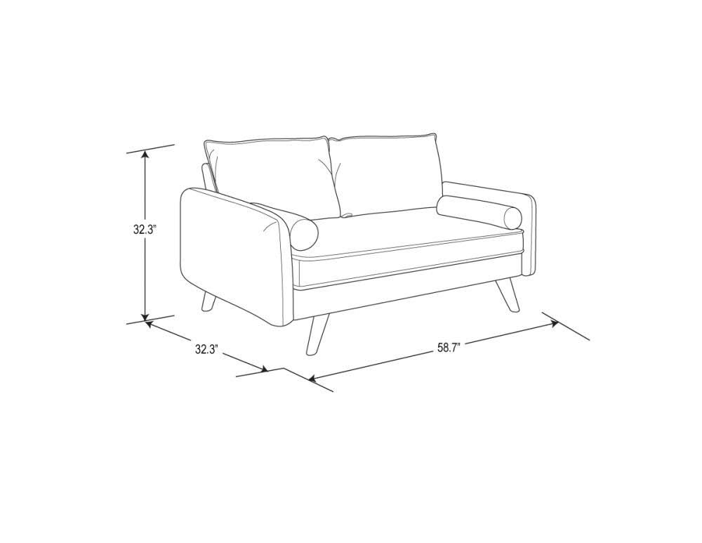 Grey Loveseat Z841783
