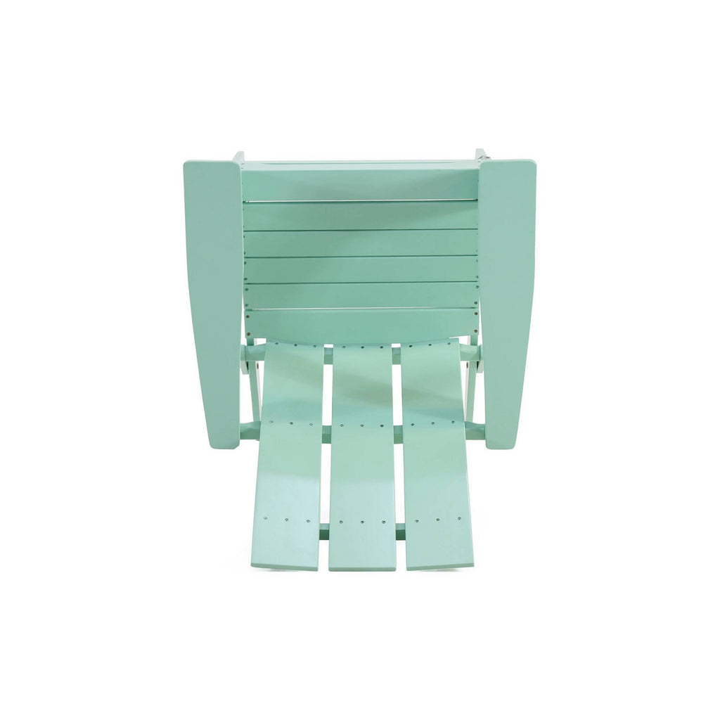 Light Mint Acacia Wood Foldable Adirondack Chair L9608