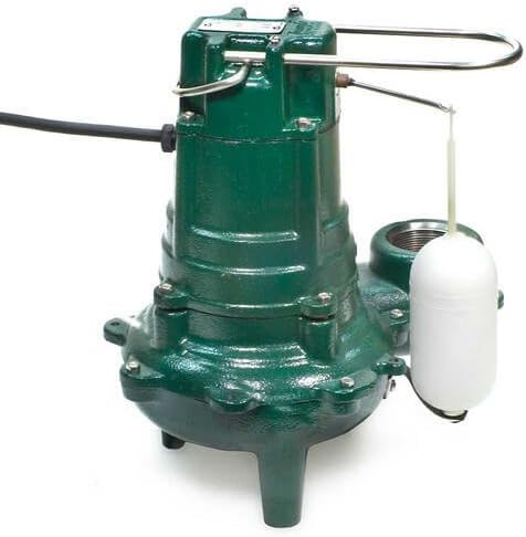 Cast Iron Sewage Pump, 230 V, 1/2 HP U799