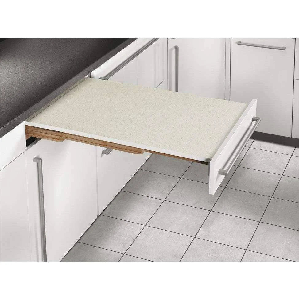 White/Gray Dotted Pull-Out Table System S500