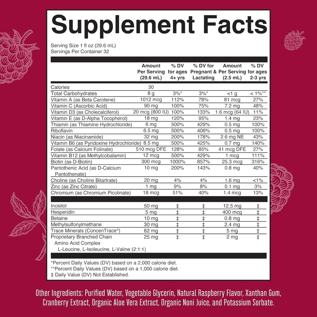 Vegan Liquid Multivitamin Multimineral, 32 Fl Oz I111