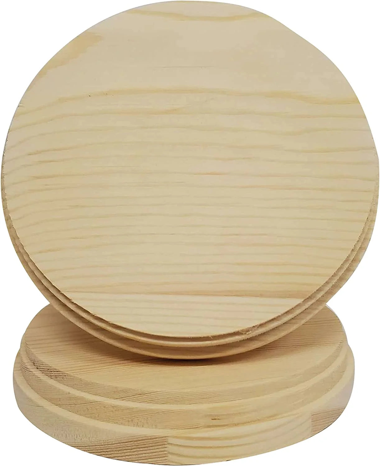 Natural Pine Unfinished Wood Plaque 5 Inch 2 Pcs J848
