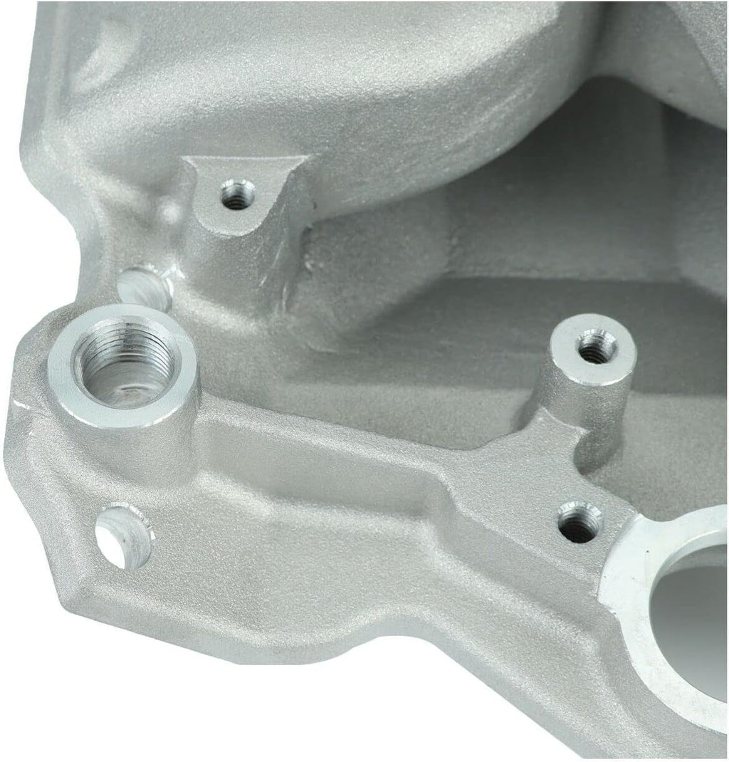 Satin Aluminum Dual Plane Intake for SBC 350 400 M6576