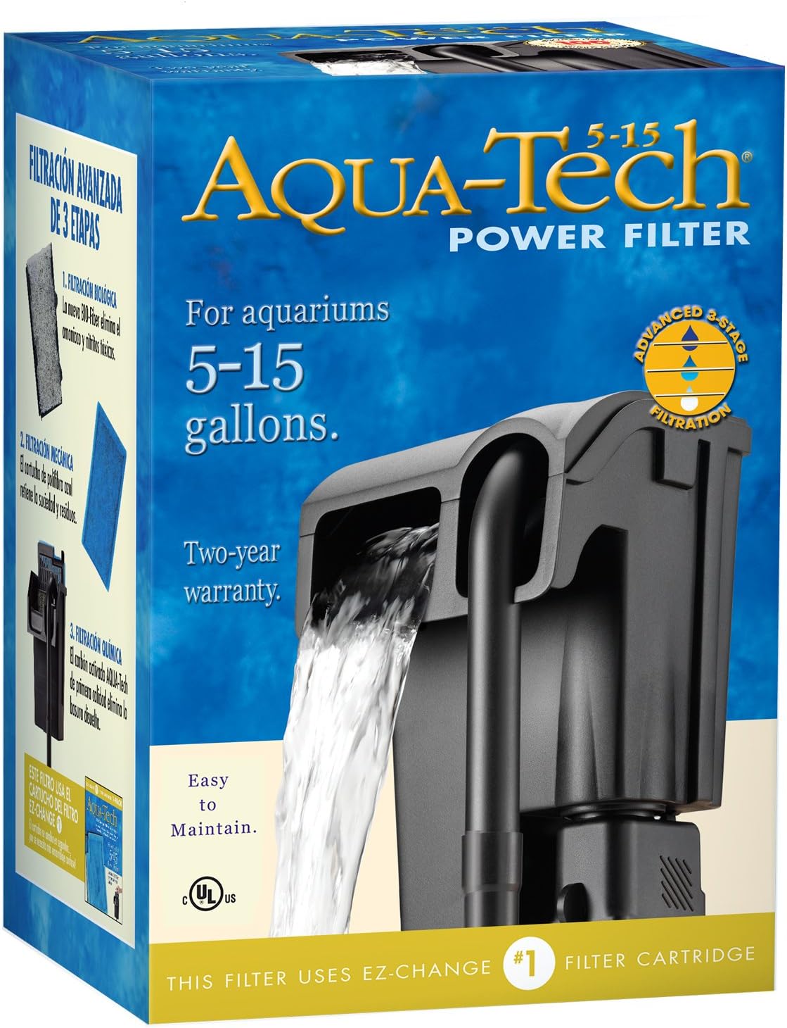 Aquarium Power Filter with Filter Cartridge Q159557