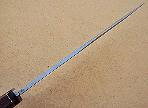 17.2 inch High Carbon Steel Hunting Knife with Rose Wood Handle and Damascus Steel Guard R602376