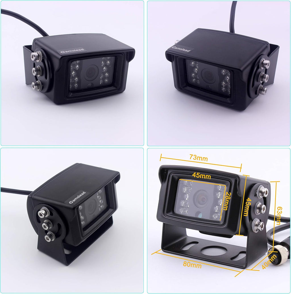 9 inch Quad Split Screen Backup Camera Monitor Kit Z7467