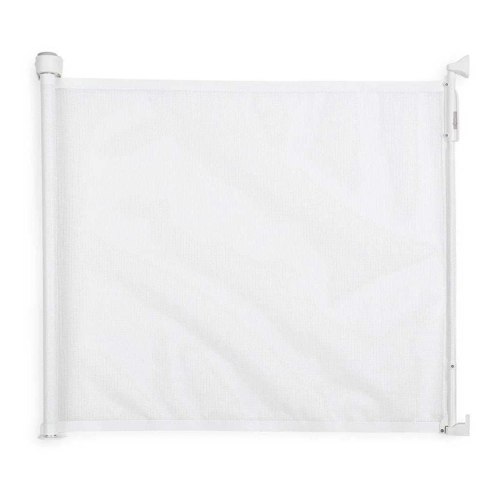 White Retractable Safety Gate, 26.5 inch-55 inch O675544