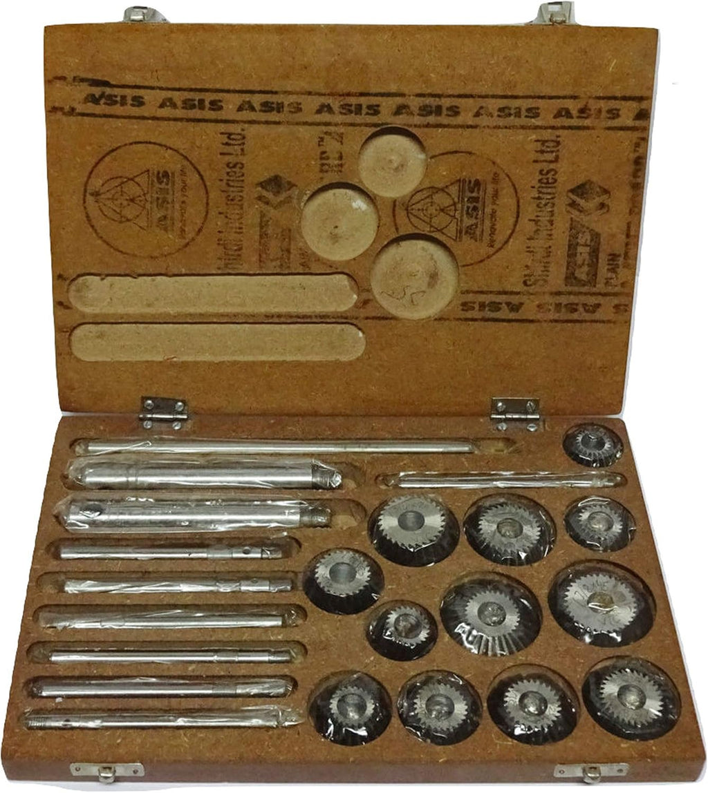 12 Pcs Valve Seat & Face Cutter Set in Wooden Case V395