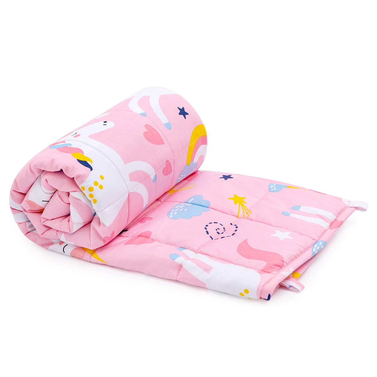 Pink Unicorn 100% Natural Cotton Weighted Blanket P271
