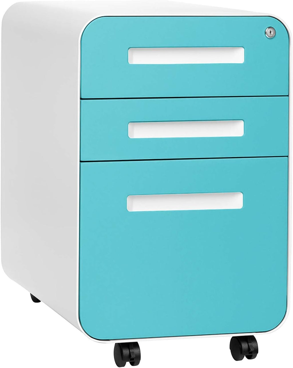 3-Drawer Mobile File Cabinet, Dark Grey A178