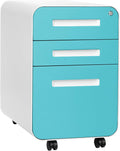 3-Drawer Mobile File Cabinet, Dark Grey A178