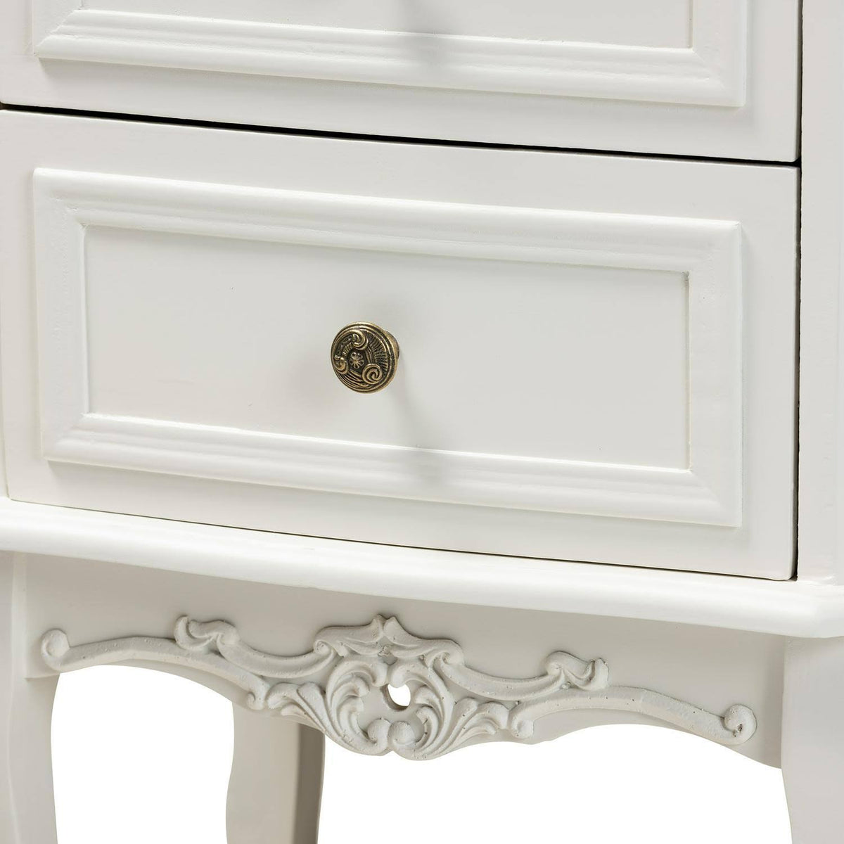 French White and Cherry Brown Dresser G1421