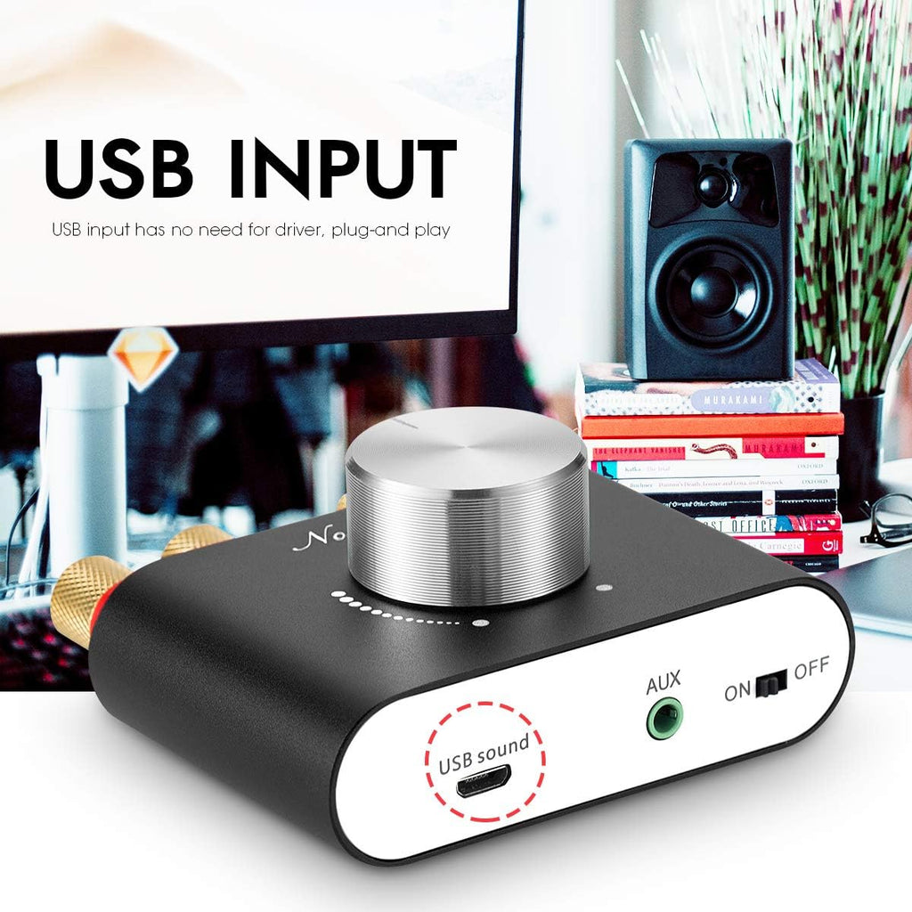 Black Bluetooth 5.0 Power Amplifier, 50W×2, Pack of 2 R914056