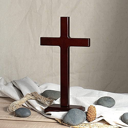 12.5 Inch Wooden Wall Cross D843561