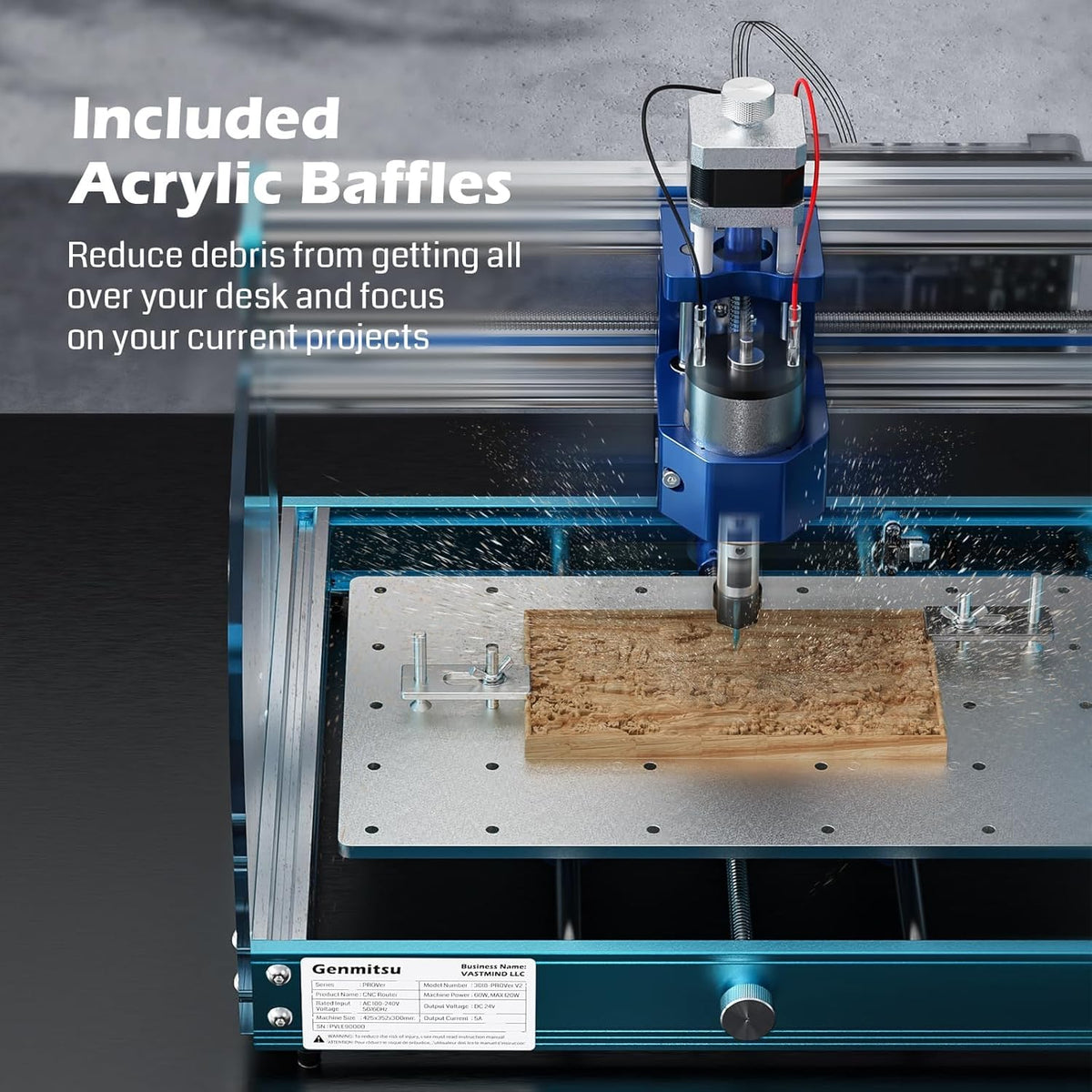 CNC Milling Machine with Aluminum Z Axis Assembly E165573