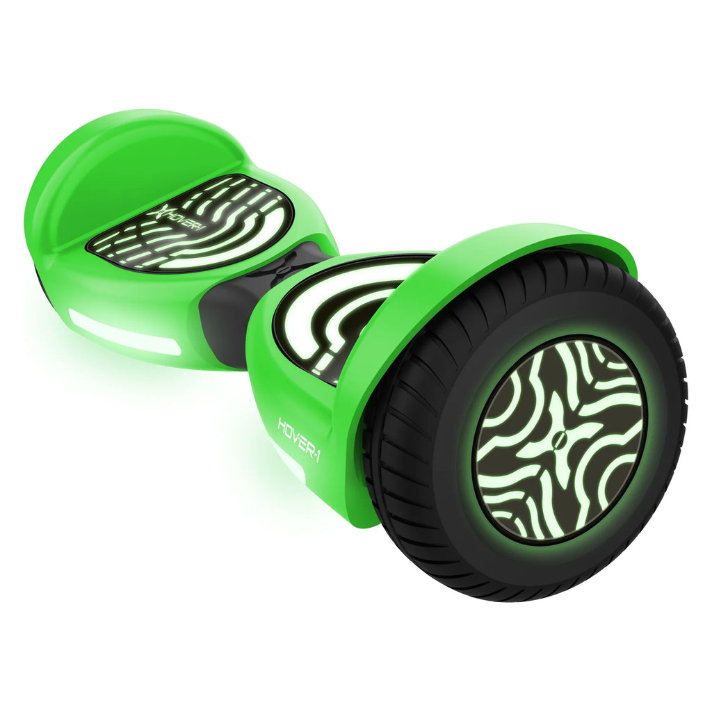 Green Hoverboard with LED Lights W420